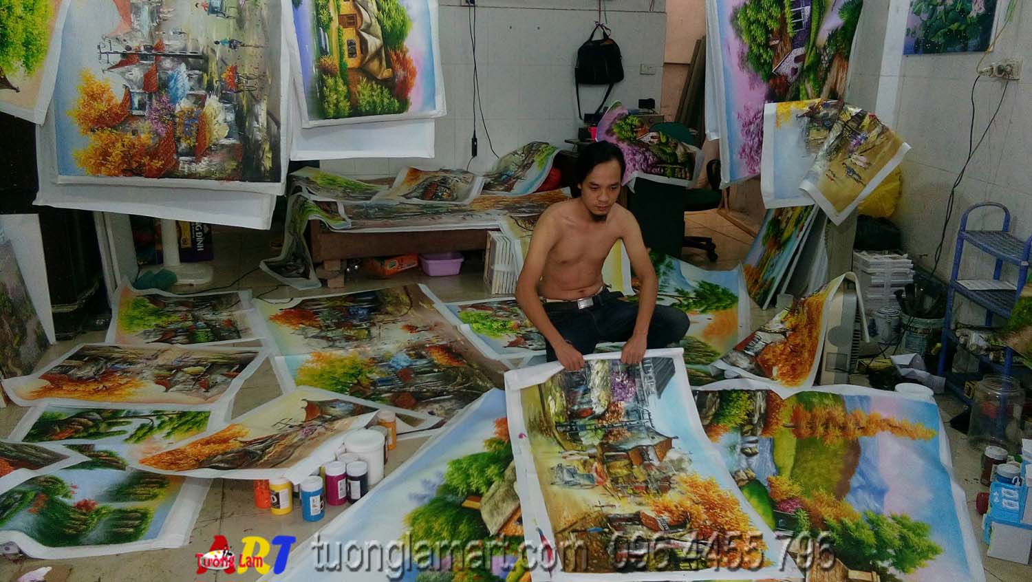 tranh sơn dầu