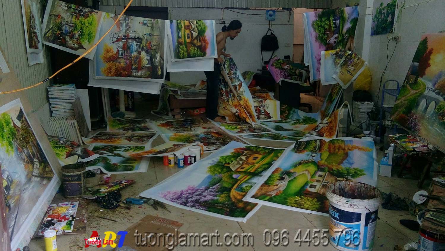 tranh sơn dầu