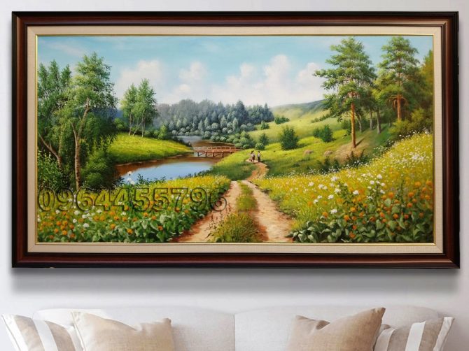 tranh sơn dầu phong cảnh châu âu