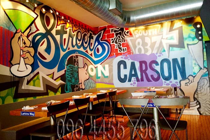 vẽ tranh tường nhà hàng quán ăn cafe-17
