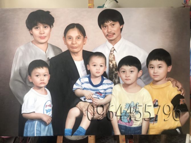 tranh chân dung gia đình