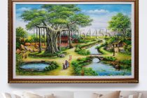 tranh đồng quê khổ lớn