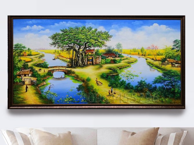 tranh đồng quê việt nam mã 16
