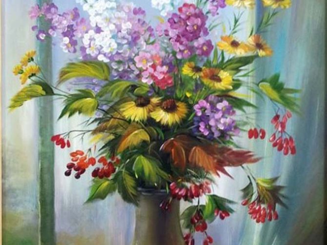 tranh hoa hướng dương