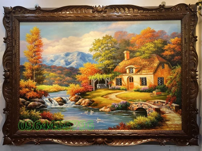 tranh phong cảnh châu âu tranh sơn dầu cao cấp mã CA01