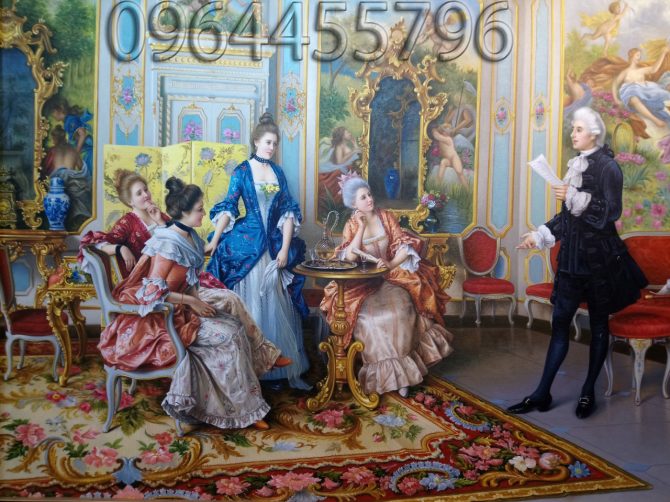 tranh treo tường phòng khách cao cấp tân cổ điển