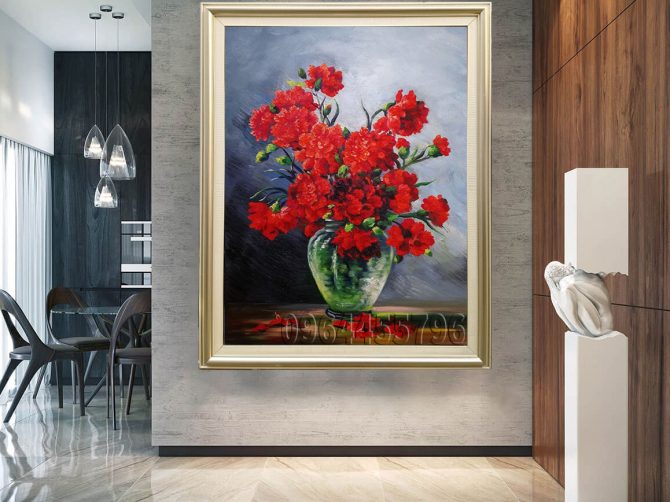 tranh treo tường tĩnh vật hoa