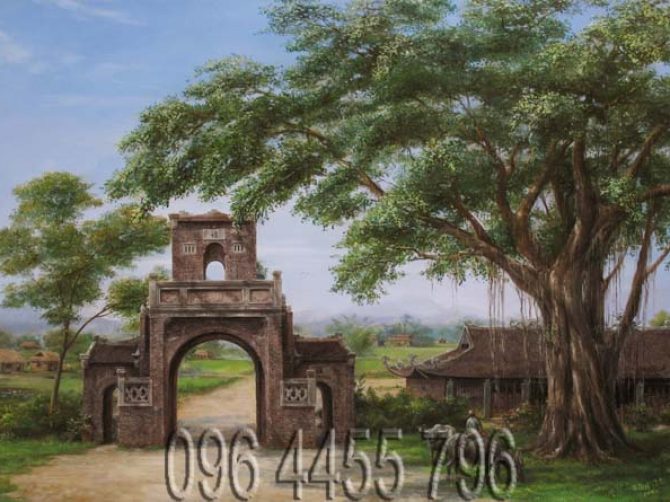 tranh phong cảnh đồng quê việt nam 04