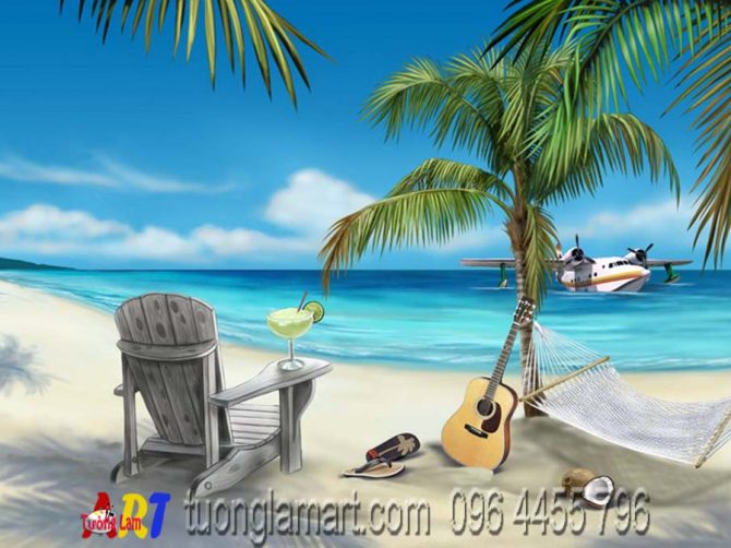 vẽ tranh phong cảnh biển
