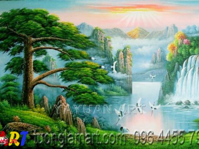 tranh vẽ sơn thủy
