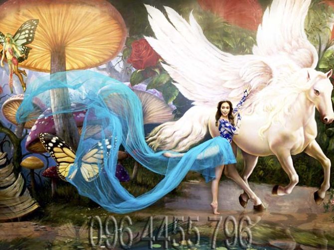 vẽ tranh tường 3d mã 3d01