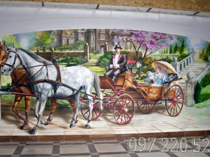 vẽ tranh tường 3d mã 3d05