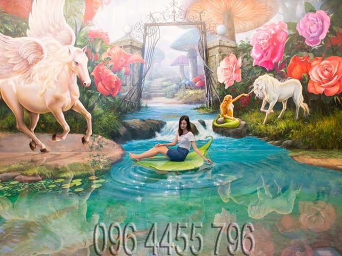 vẽ tranh tường 3d mã 3d08