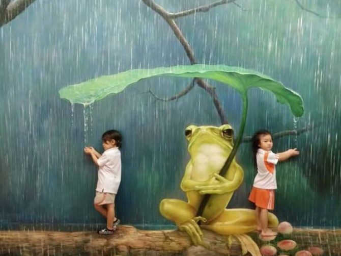 vẽ tranh tường 3d mã 3d09