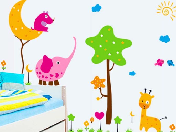 vẽ tranh tường mầm non MÃ18