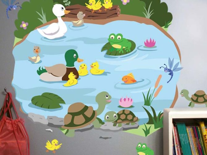 vẽ tranh tường mầm non MÃ05