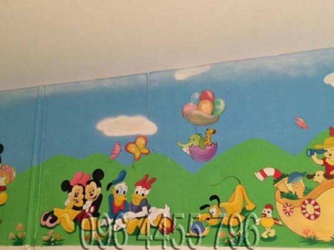 vẽ tranh tường mầm non MÃ06