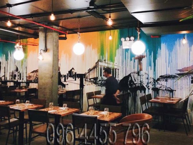 vẽ tranh tường nhà hàng quán ăn cafe-01