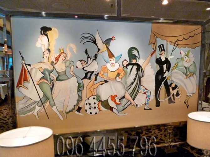 vẽ tranh tường nhà hàng quán ăn cafe-16