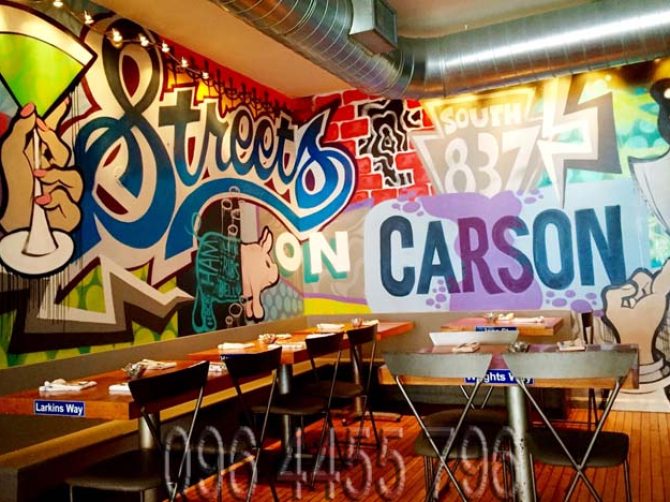 vẽ tranh tường nhà hàng quán ăn cafe-17