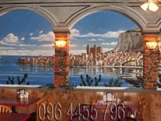 vẽ tranh tường nhà hàng quán ăn cafe-03