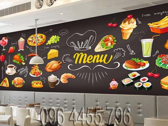 vẽ tranh tường nhà hàng quán ăn cafe-07