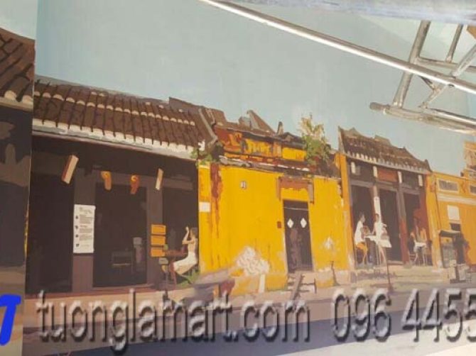 vẽ tranh tường phố cổ mã pc01