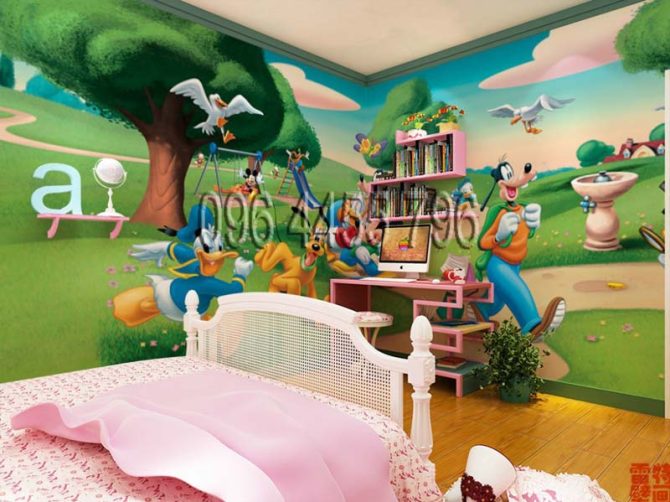 vẽ tranh tường phòng bé mã pb11