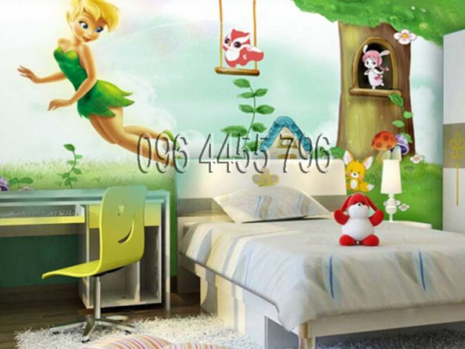 vẽ tranh tường phòng bé mã pb05