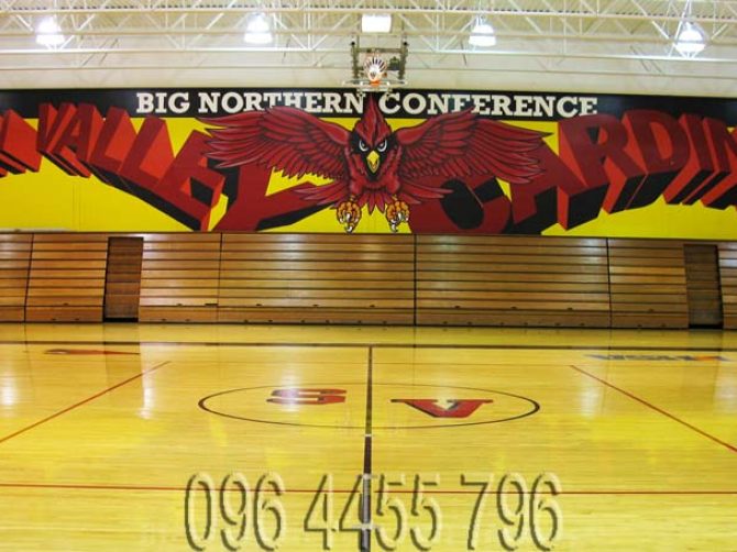 vẽ tranh tường phòng gym mã 07