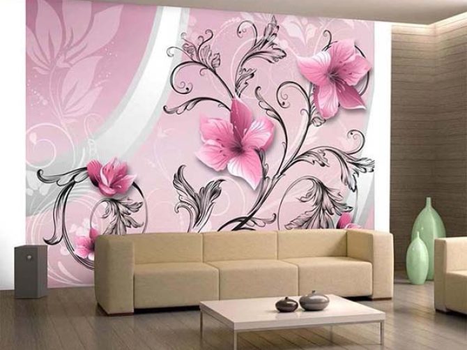 vẽ tranh tường phòng ngủ mã01