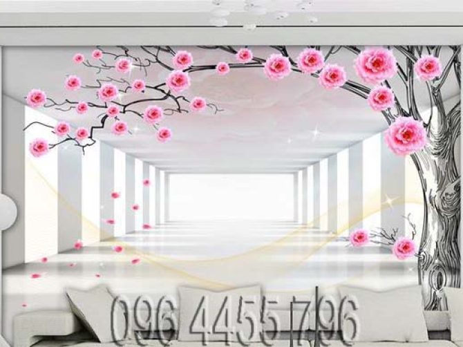 vẽ tranh tường phòng ngủ mã04