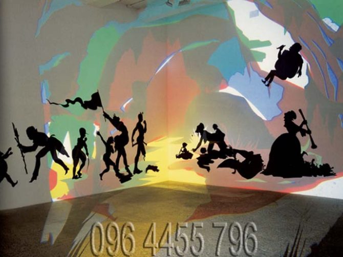 vẽ tranh tường quán cafe-trà sữa mã06