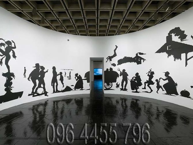 vẽ tranh tường quán cafe-trà sữa mã03